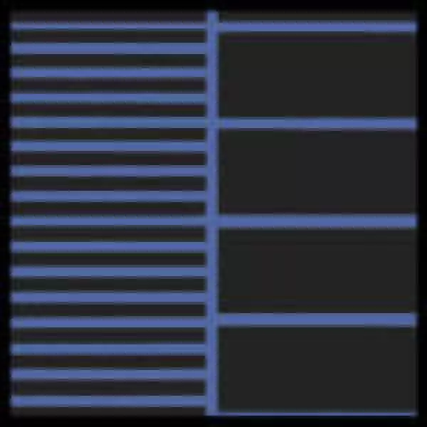 Black on Deep Blue