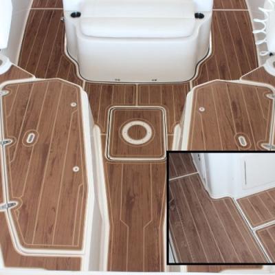 Teak Brown Over Camel Laser Etched Wood Grain