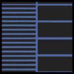 FlexDek Black on Deep Blue two-tone marine EVA foam material sample