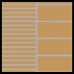 FlexDek Camel on Gray two-tone marine EVA foam material sample