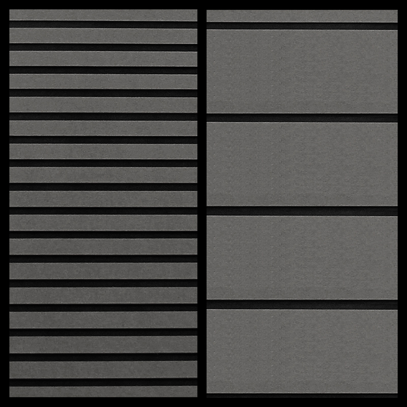FlexDek Dark Gray on Black two-tone marine EVA foam material sample