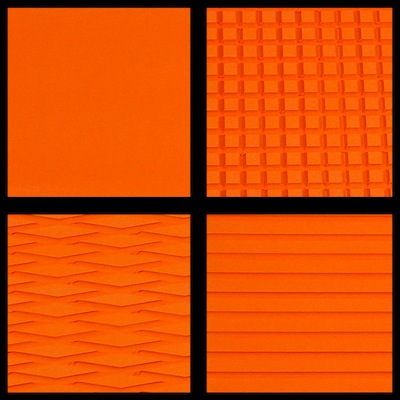 FlexDek Orange PWC and SUP marine EVA foam material sample