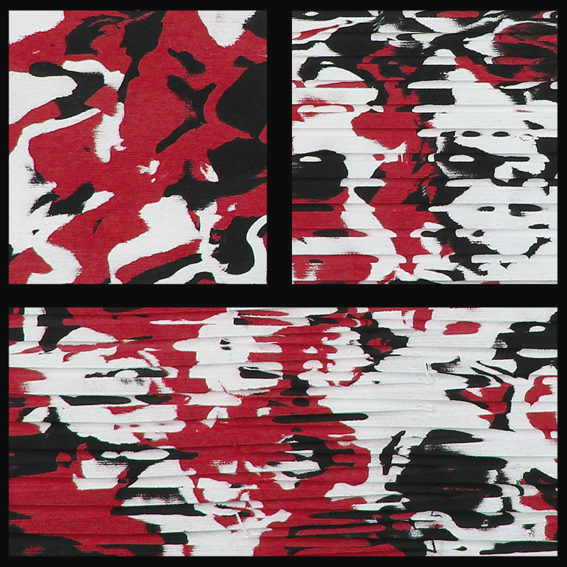 FlexDek Red Camo PWC and SUP marine EVA foam material sample