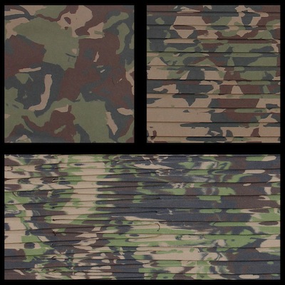 FlexDek Swamp Camo marine EVA foam material sample