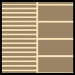 FlexDek Taupe on Cream two-tone marine EVA foam material sample